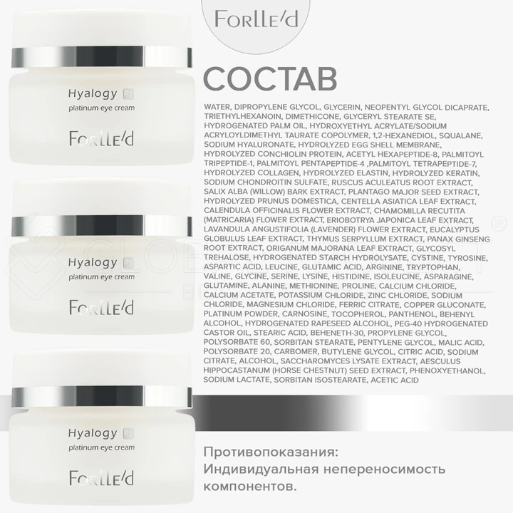 Forlle'd Hyalogy Platinum Eye Cream, 20мл