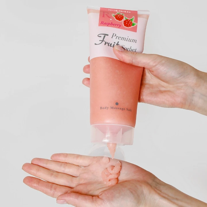 Enhel FRUITS MASSAGE SALT RASPBERRY 500G