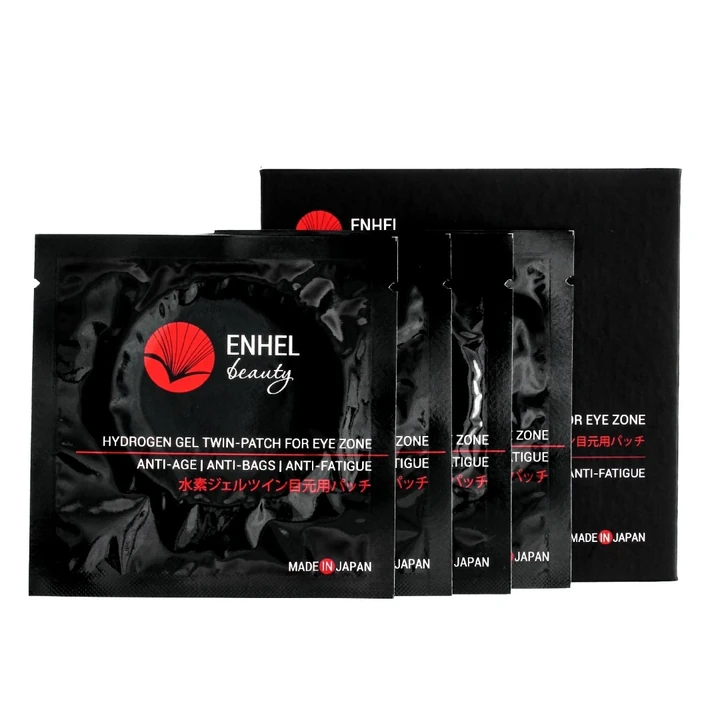 Enhel Beauty Hydrogen Gel twin-patch for eye zone, 3 шт