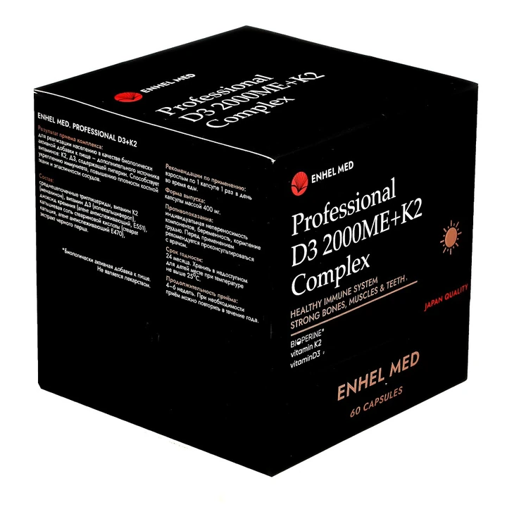 Enhel MED Professional Vitamin D3+K2
