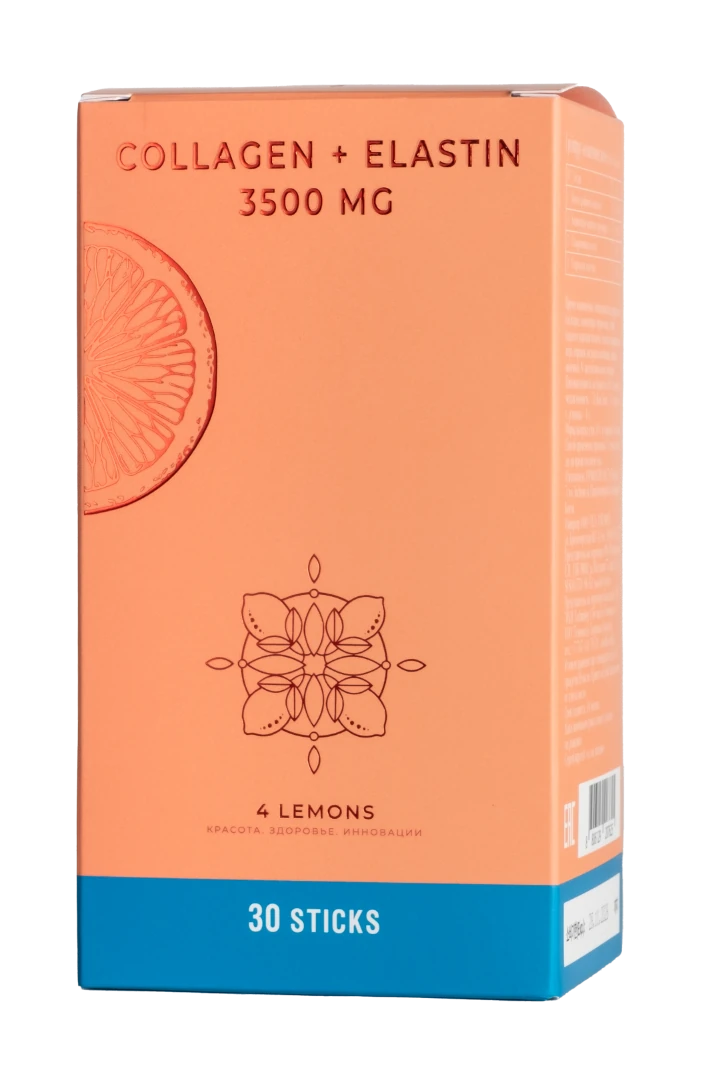 4Lemons Морской коллаген с эластином, 30 стиков