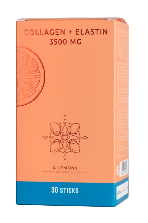 4Lemons Морской коллаген с эластином, 30 стиков